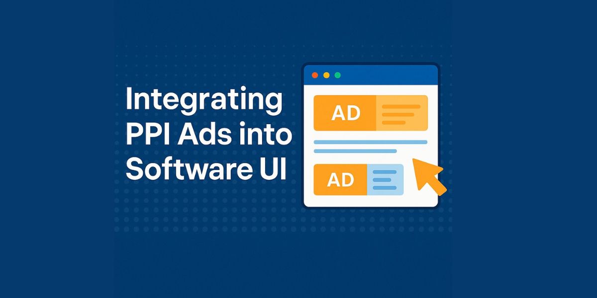 Integrating PPI Ads into Software UI